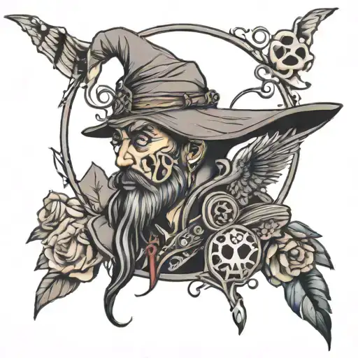 the wanderer tattoo design idea