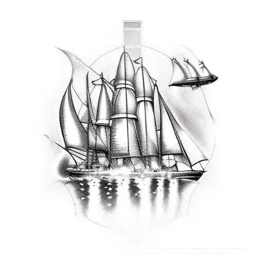 burn the ships Cortez  tattoo design idea