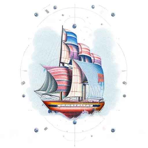burn the ships Cortez  tattoo design idea