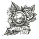 Trust the process hidden meaning tattoo design idea