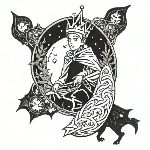little prince + lotr tattoo design idea