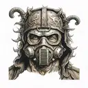 hooligans mask humans tattoo design idea