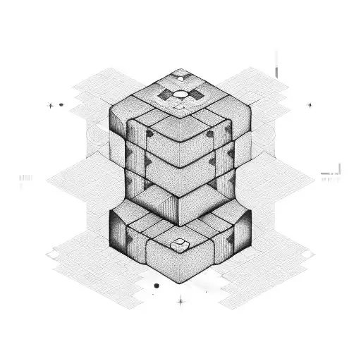 Failed tetris game tattoo design idea