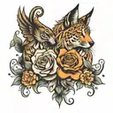 p beloved m joined together tattoo design idea