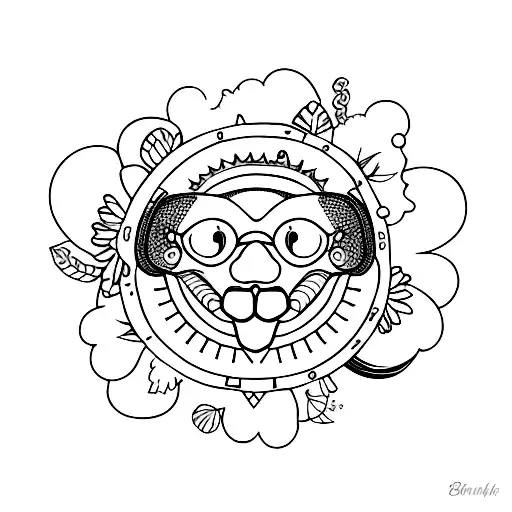 sunny tattoo design idea