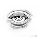 all seeing snake eye tattoo design idea