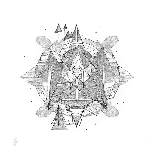 Not all those who wander are lost tattoo design idea