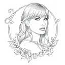 Taylor swift TTPD tattoo design idea