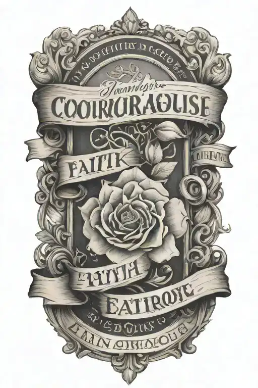 alert; stand firm in faith; be courageous and strong; do everything in love; forearm sleeve tattoo tattoo design idea