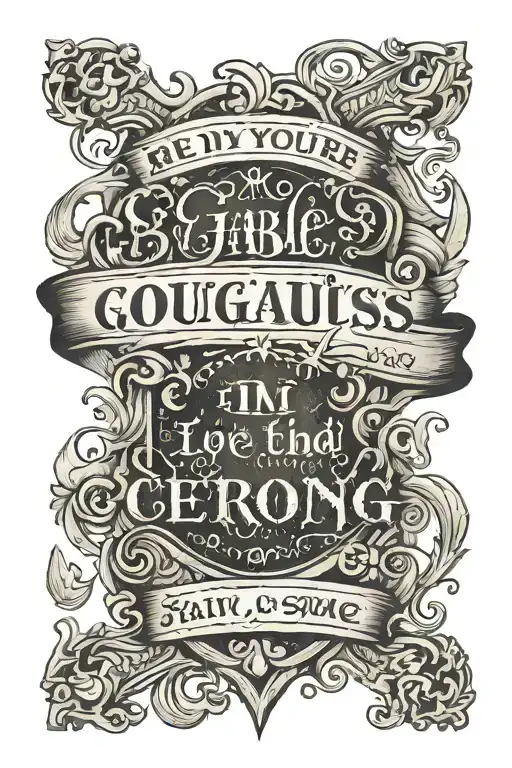 Bible verse Be on your guard; stand firm in the faith; be courageous; be strong. Do everything in love. tattoo design idea