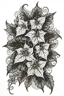 ivy amber wrapped tattoo design idea