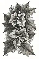ivy amber wrapped tattoo design idea