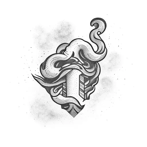 smoke package  tattoo design idea