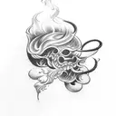 smoke package  tattoo design idea