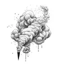smoke package  tattoo design idea