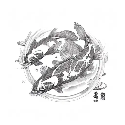 Koi Fish tattoo design idea