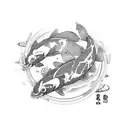 Koi Fish tattoo design idea
