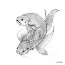 Koi Fish tattoo design idea