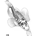 Koi Fish tattoo design idea
