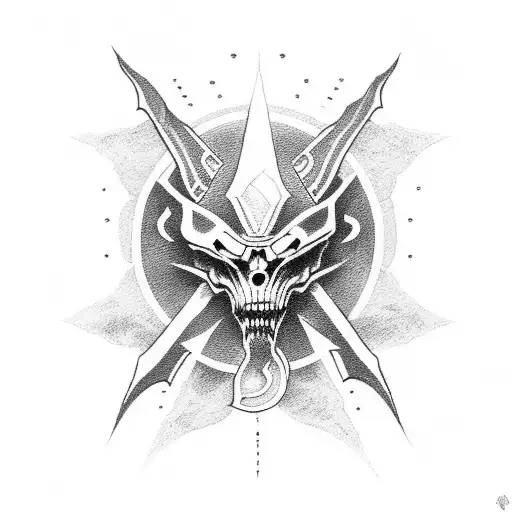 Symbols from Doom Eternal tattoo design idea