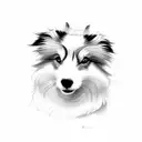 shetland sheepdog tattoo design idea