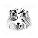 shetland sheepdog tattoo design idea