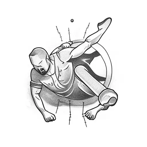 Falling Man from building tattoo design idea