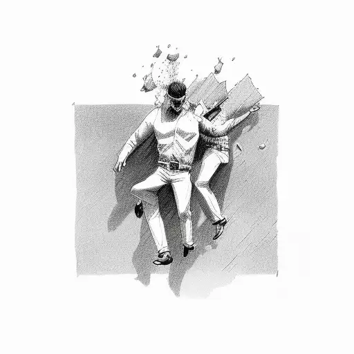 Falling Man tattoo design idea
