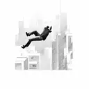 Falling Man from building tattoo design idea