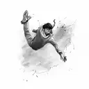 Falling Man tattoo design idea