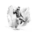 Falling Man tattoo design idea