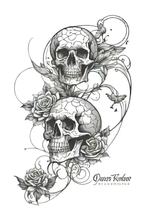 Overthinker and darkness themed tattoo tattoo design idea