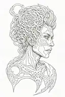 Overthinker and darkness themed tattoo tattoo design idea