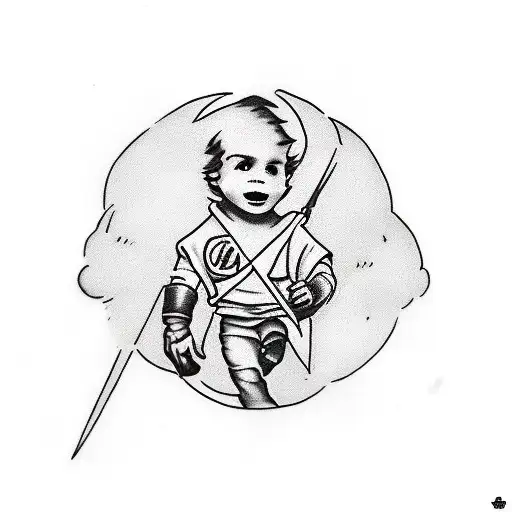 my son is Raphael and he was born on 20/09/2021 tattoo design idea