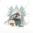 metal gear solid  tattoo design idea