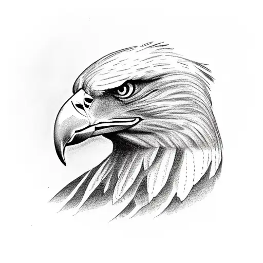Eagle with a taco tattoo design idea