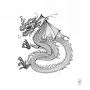 dragon success tattoo design idea