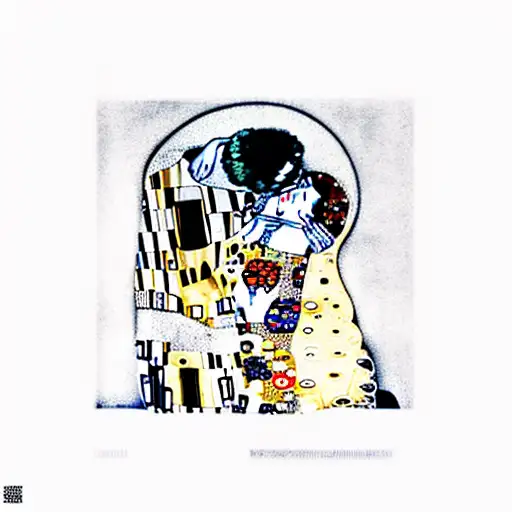 klimt the kiss tattoo design idea