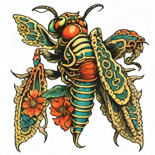 the word "locust" tattoo design idea