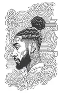 nipsey hussle quotes arranged tattoo design idea