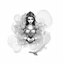 Anna love tattoo design idea