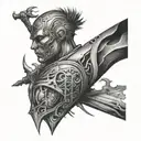 men and weld tattoo design idea