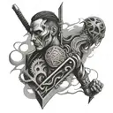 men and weld tattoo design idea