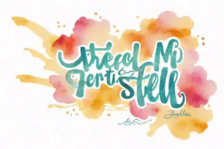 Creo en mi estrella there should be this text tattoo design idea