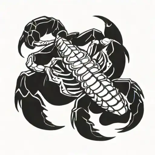 scorpion for abdomen area you tattoo design idea