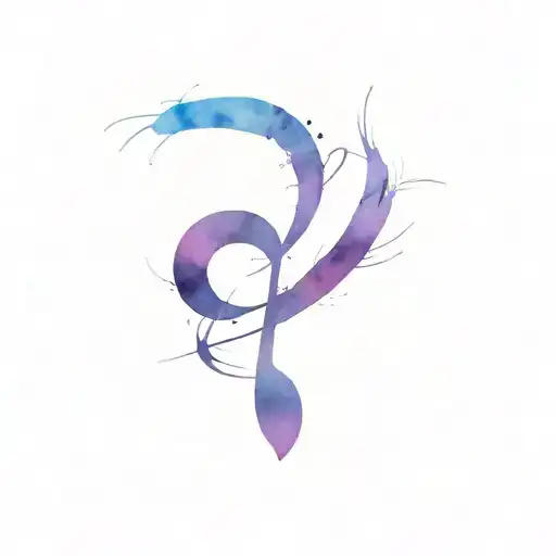 Post Malone's signature with a music note tattoo design idea