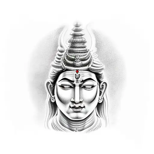 Lord Shiva Creative Art (Poster with Frame) – wonderframe