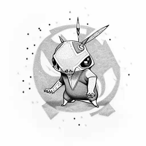 bandaid with pokemons tattoo design idea