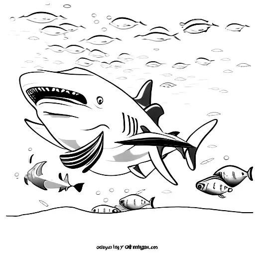 reef shark tattoo design idea