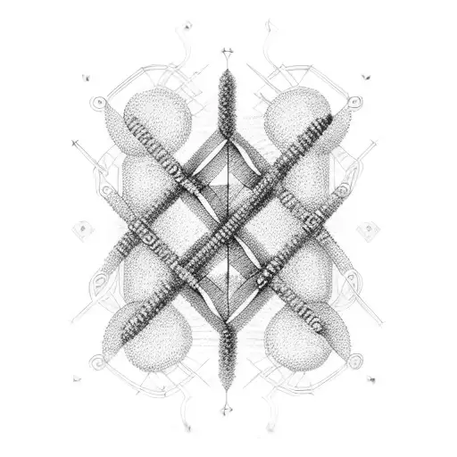 A DNA double helix made of beer bottles tattoo design idea